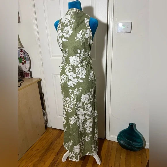 Reformation Floral Linen Casette Dress Women’s 2 - Picture 5 of 10